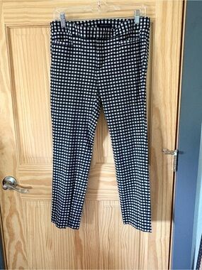 Banana Republic Black and White Gingham Pants